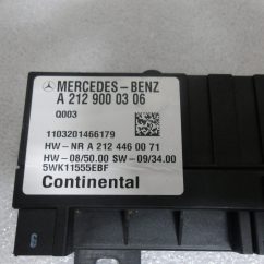 Mercedes Benz C CL Fuel Pump Control OEM Tag