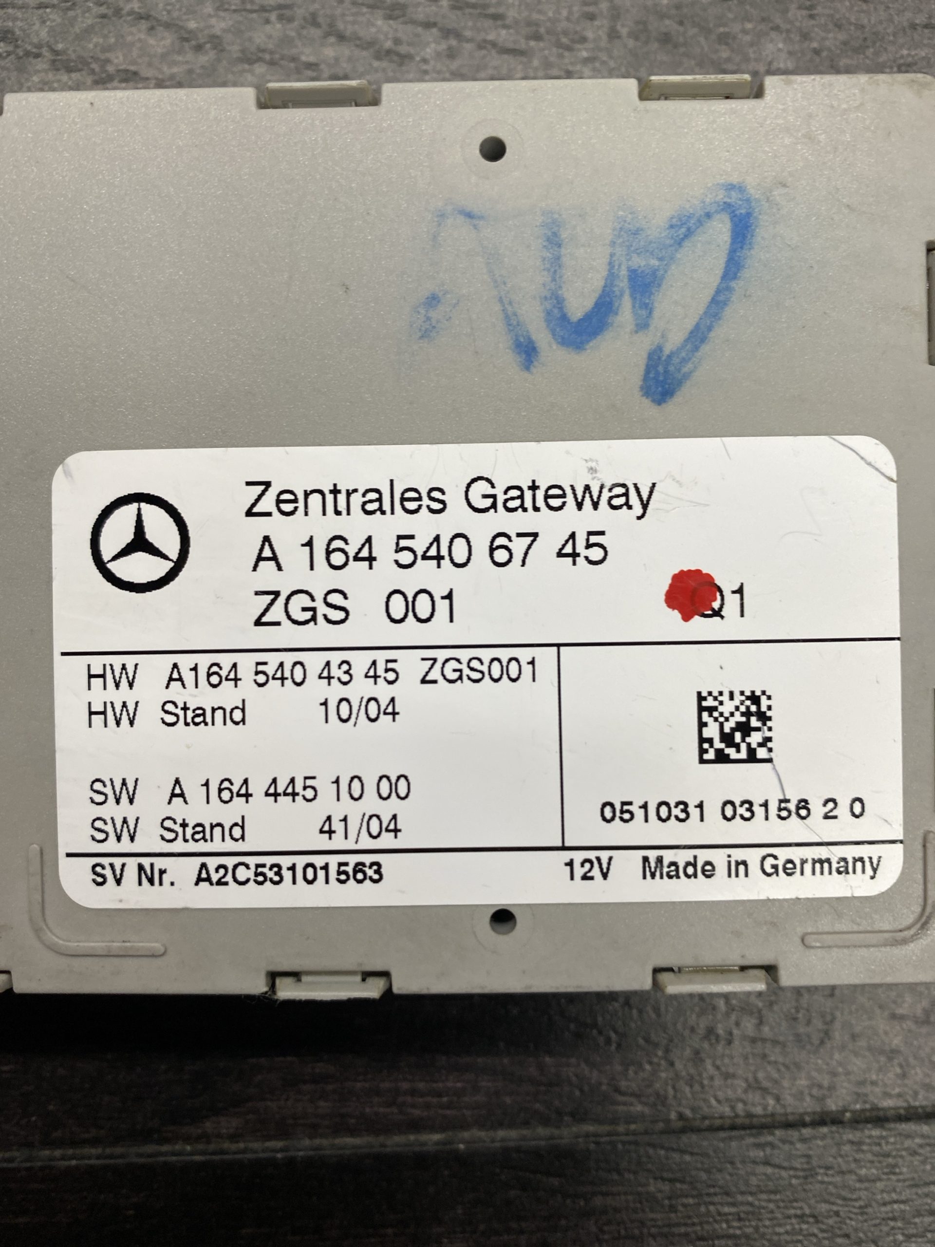 2002-2012 Mercedes Benz GL ML R Class Gateway Control Module | 1645406745 - Image 2