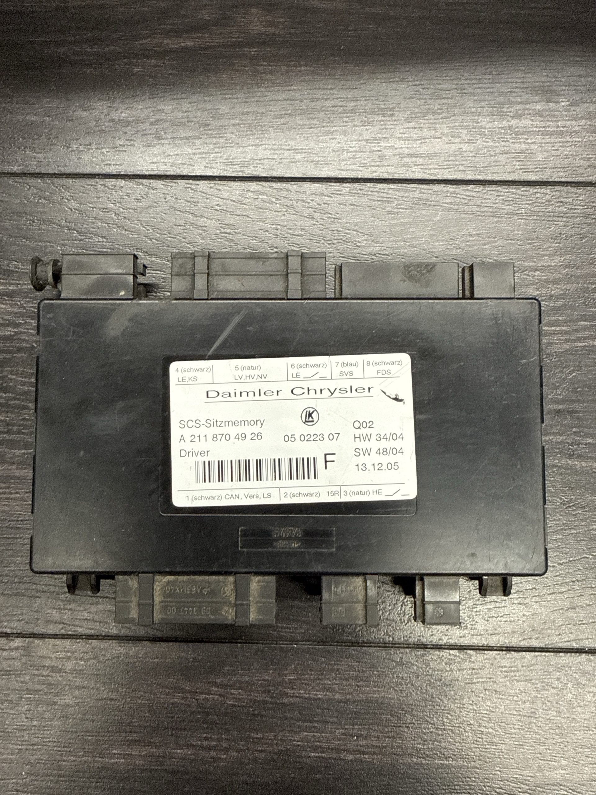 2003-2011 Mercedes Benz E GL Class Seat Control Module | 2118704926