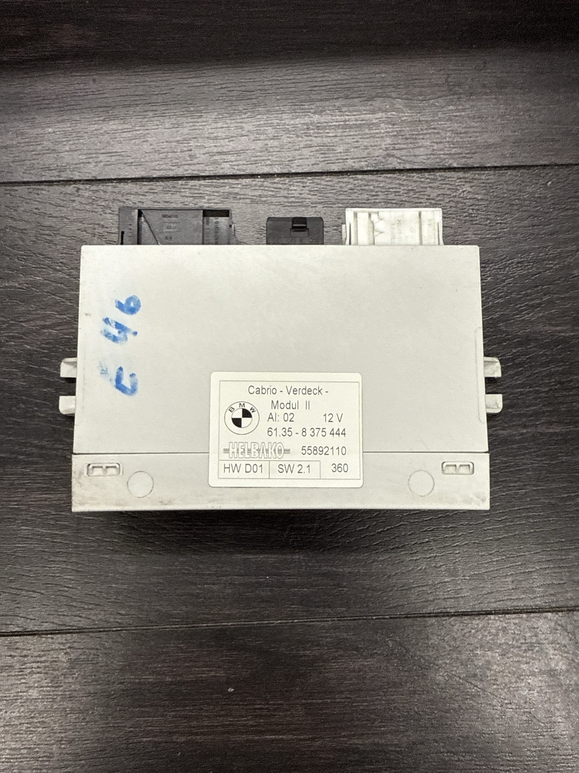 1999-2005 BMW 3 Series Convertible Control Module | 61358375444