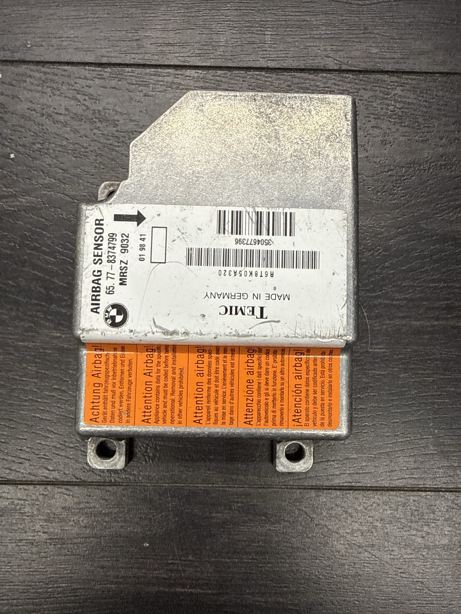 1992-2002 BMW 3 5 7 Z3 Series SRS Control Module | 65778374799