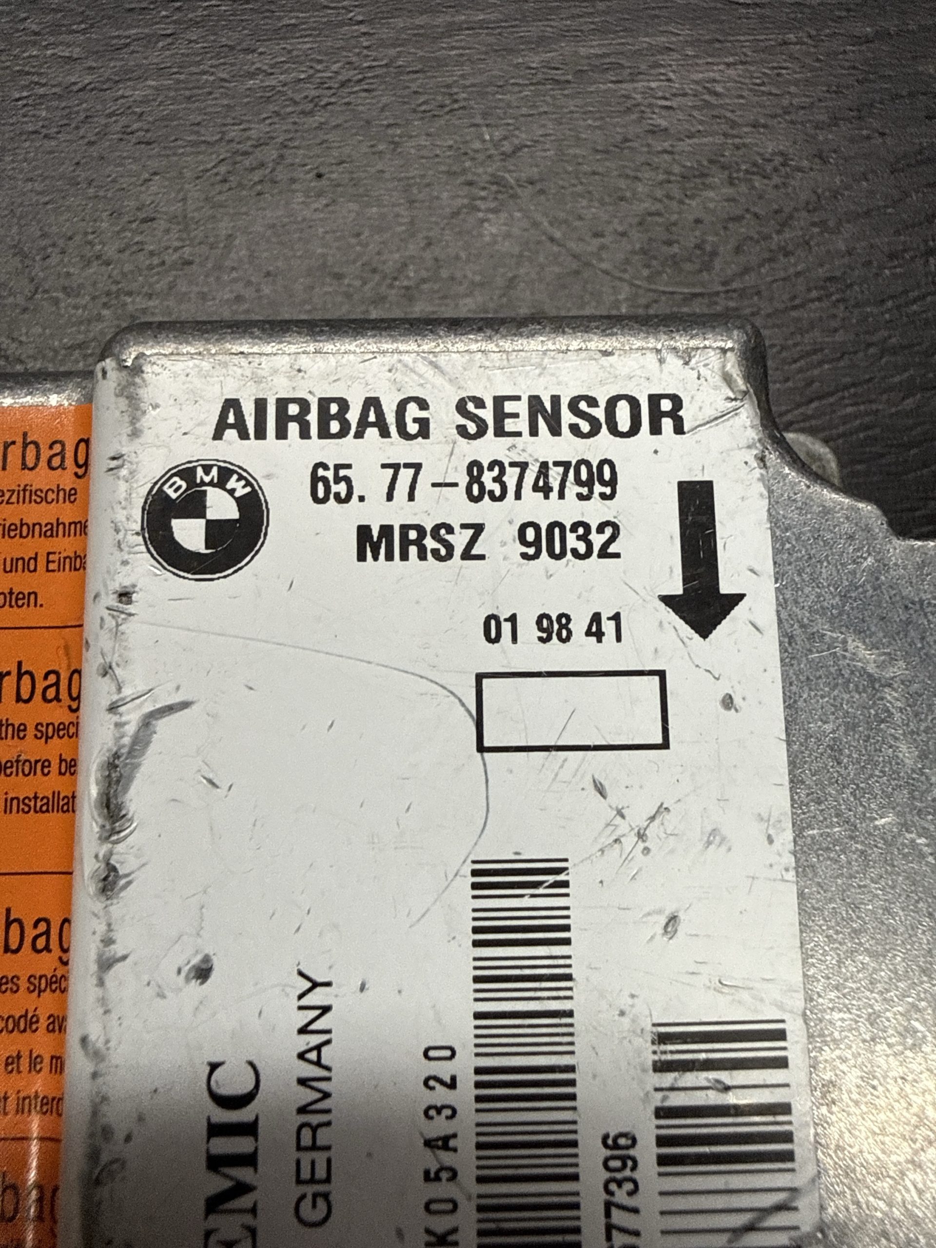 1992-2002 BMW 3 5 7 Z3 Series SRS Control Module | 65778374799 - Image 4