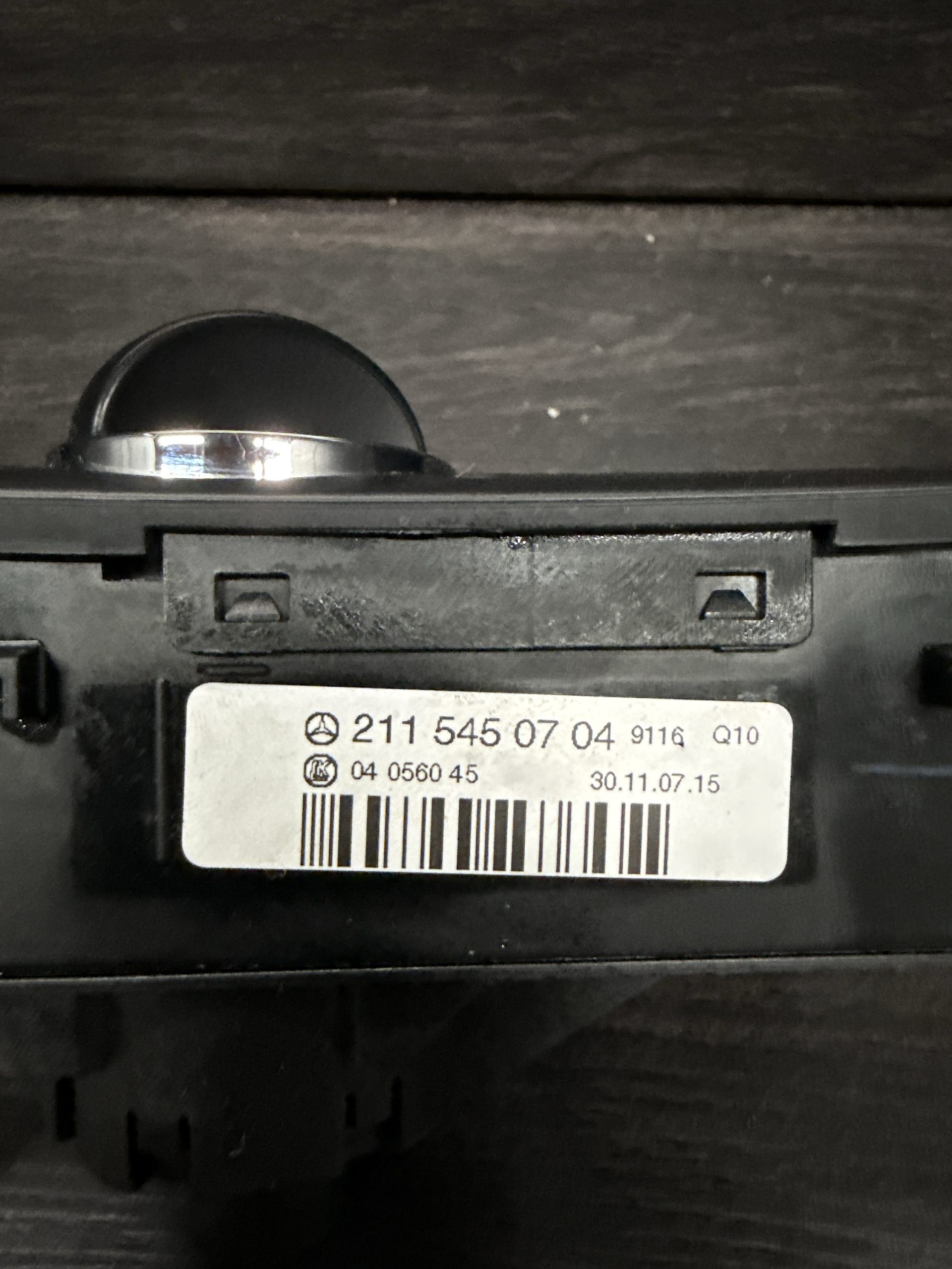 2003-2009 Mercedes Benz E Class Headlight Control Switch | 2115450704 - Image 3