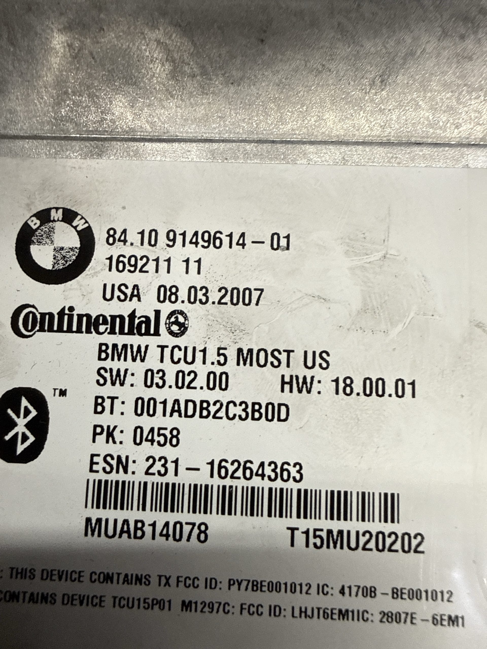 2004-2010 BMW 5 6 Series Communication Control Module | 84109149614 - Image 3