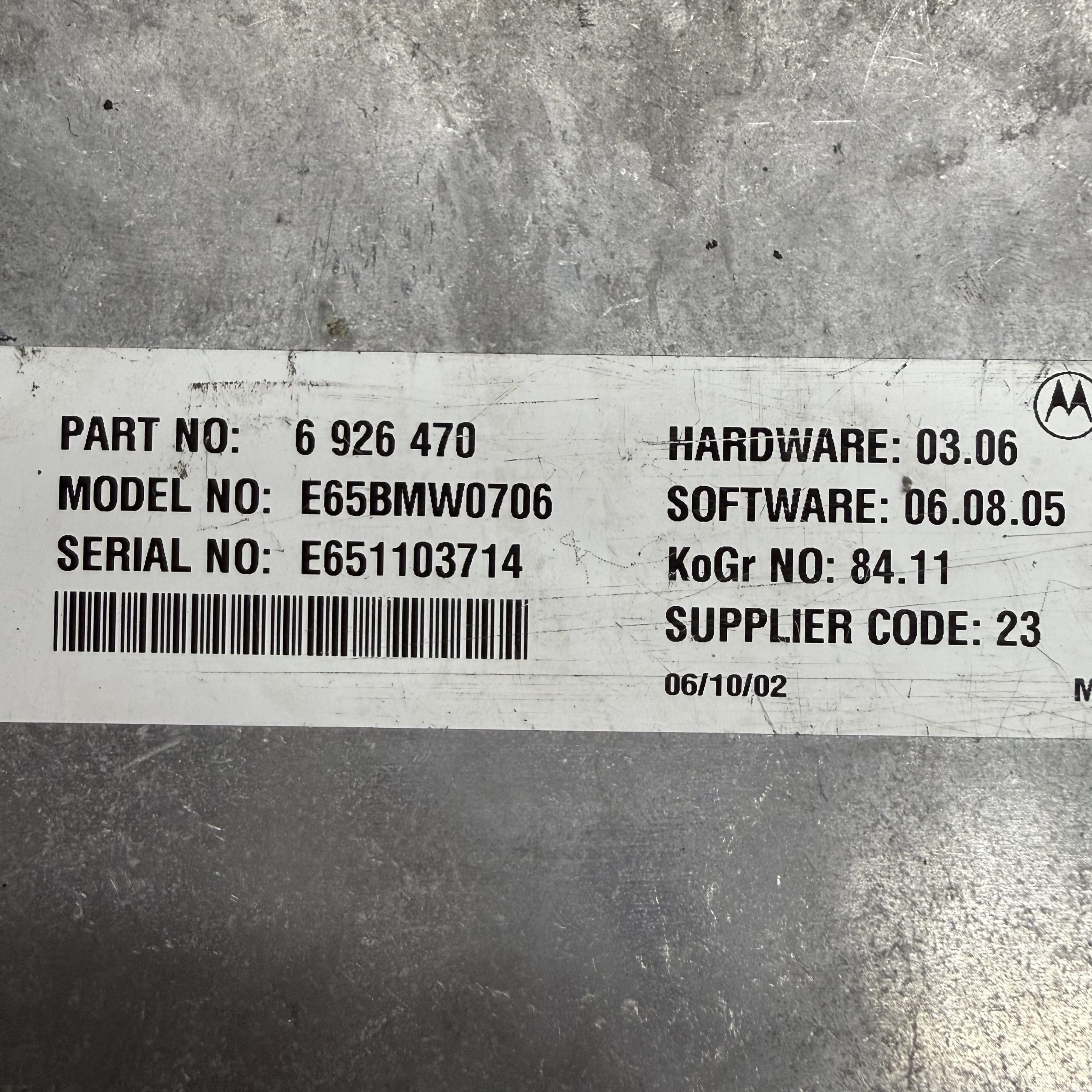 2002-2005 BMW 7 Series Communication Control Module | 84116926470 - Image 3