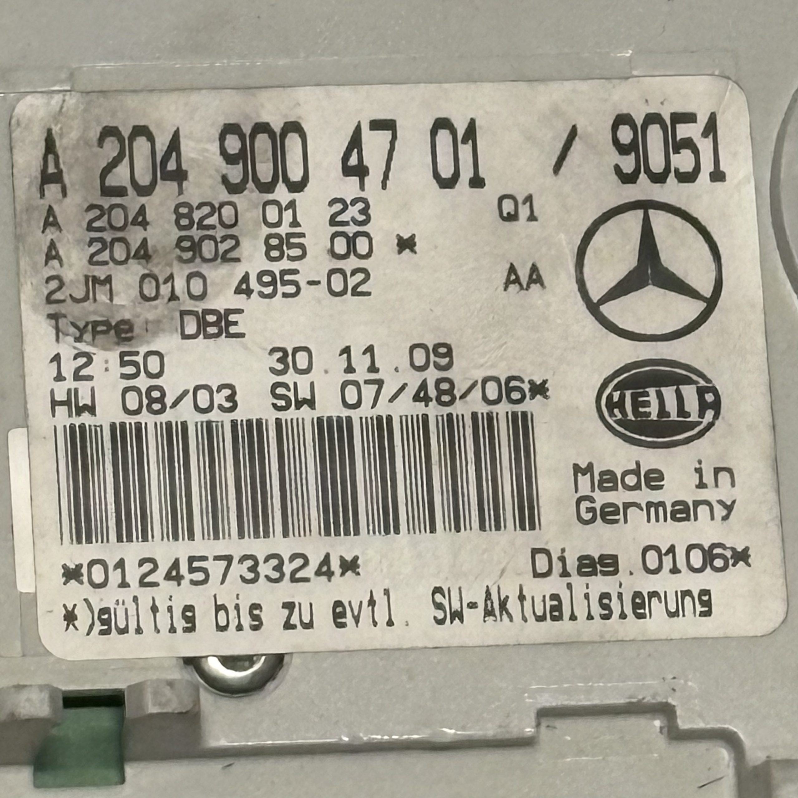 2008-2014 Mercedes Benz C Class Dome Light | 2049004701 - Image 2