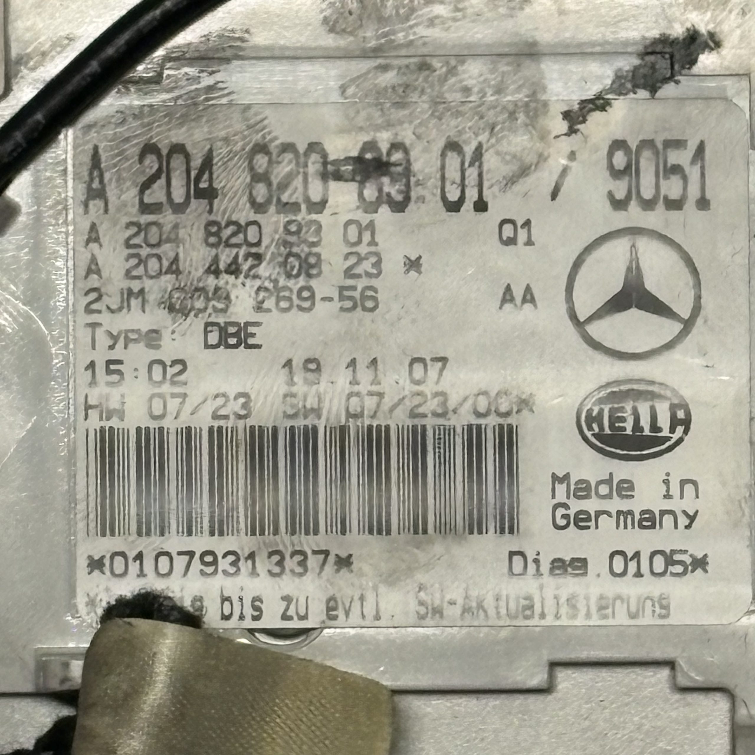 2008-2014 Mercedes Benz C Class Dome Light | 2048208901 - Image 2