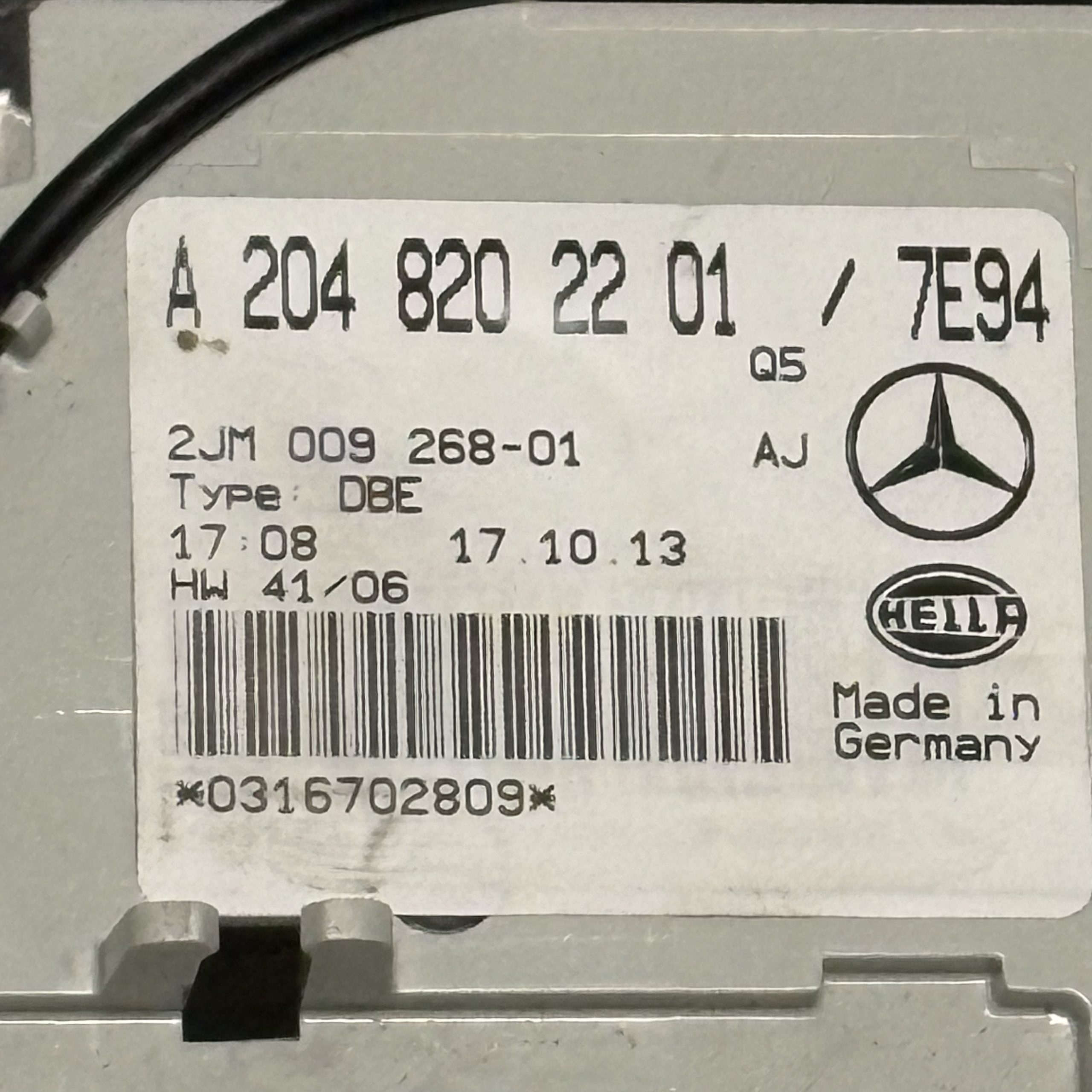 2010-2015 Mercedes Benz GLK Class Dome Light | 2048202201 - Image 2